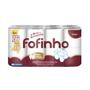 Imagem de Papel Higiênico Folha Dupla Fofinho 6 pacotes com 16 rolos de 30 metros cada