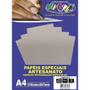 Imagem de Papel Laminado Lamicote A4 250G Prata Pacote com 10