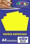 Imagem de Papel Neon Amarelo A4 180 gramas Off Paper - 20 Folhas