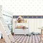 Papel Parede Faixa ul E Listrado Dourado Adesivo Infantil - LRP Imagem de Papel Parede Faixa ul E Listrado Dourado Adesivo Infantil