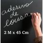 Imagem de Papel Parede Lousa Preta Adesivo Quadro Negro Preto Fosco Escrever Desenha Decoração Giz 2M x 45CM