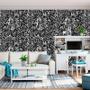 Imagem de Papel Parede Preto Adesivo Alfabeto Misturado Decorativo