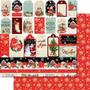 Imagem de Papel Scrapbook Dupla Face Tags Natal e Flocos de Neve Sdn-148 30,5x30,5cm Litoarte