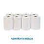 Imagem de Papel Toalha Bobina 100% Celulose 20Cm X 100M C/8 White