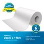 Imagem de Papel Toalha Bobina 100% Celulose Branco Puro C/6 Rolos