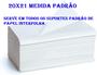 Imagem de Papel Toalha Interfolha Branco Luxo Banheiro Kit 10 Pacote
