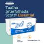 Imagem de Papel Toalha Interfolha SCOTT ESSENTIAL c/200 Folhas dupla