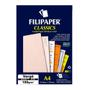 Imagem de Papel Vergê 180g/m² Salmão 50 Fls A4 - Filiperson