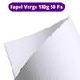 Imagem de Papel Vergê 180g Texturizado 50 Fls. A4 Branco Premium Masterprint