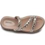 Imagem de Papete chinelo femininino flat form pegada com strass 234453-02