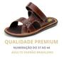 Imagem de Papete Masculina Couro Legitimo casual Macio Antiderrapante