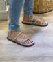 Imagem de  Papete Off-White com Strass Prata e Solado Anatômico