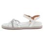 Imagem de Papete Vizzano Flatform Strass Feminina - Branco e Prata