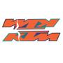 Imagem de Par Adesivo Take Aleta Aba Tanque Ktm 125/250/300/350/450