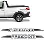 Imagem de Par Adesivos Fiat Strada Freedom 2019 2020 Emblema Lateral