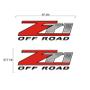 Imagem de Par Adesivos Z71 Off Road S10 D20 Silverado Emblema Lateral