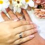 Imagem de Par Alianças Prata 6mm Reta Namoro Namorados Tradicional Uniao Compromisso Casal Luxo