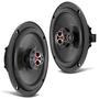 Imagem de Par Alto Falante 6" 120W RMS 4 Ohms Triaxial Bobina Simples Foxer FZ.60P Preto Vermelho