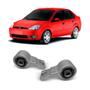 Imagem de Par Bucha Maior Com Suporte Bandeja Suspensão Dianteira Ford Fiesta Sedan 2002 2003 2004 2005 2006 2007 2008 2009 2010