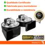 Imagem de Par Buzina Capitiva 2008 a 2016 Am80sx H & L Conector Uscar Agudo Grave 12v Caracol 2 Terminais