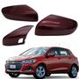Imagem de Par Capa Retrovisor Onix 2020 2021 2022 2023 2024 2025 Vermelho Carmim Com Furo Sensor Original