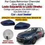 Imagem de Par Capa Retrovisor Onix Plus 2020 2021 2022 2023 2024 2025 Azul Seeker Sem Furo Sensor Original