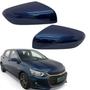 Imagem de Par Capa Retrovisor Onix Plus 2020 2021 2022 2023 2024 2025 Azul Seeker Sem Furo Sensor Original