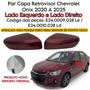 Imagem de Par Capa Retrovisor Onix Plus 2020 2021 2022 2023 2024 2025 Vermelho Carmim Sem Furo Sensor