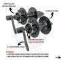 Imagem de Par cubo shimano touney tx506 32 furos p/ disco 6 parafusos c/blocagem - 8v / 9v / 10v compatível com 11v mtb