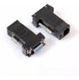 Imagem de Par De Adaptador Extensor Vga Femea Via Cabo Rede Rj45