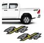 Imagem de Par De Adesivos 4x4 Hilux Flex 2016 2017 2018 Emblema Verde