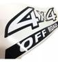 Imagem de Par De Adesivos 4x4 Off Road Nissan Frontier 09/16 Branco
