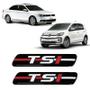 Imagem de Par De Adesivos Emblema Coluna Tsi Vw Jetta Up Resinado