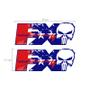 Imagem de Par De Adesivos Fx4 Punisher Limited Edition Emblema Azul