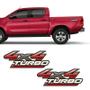 Imagem de Par De Adesivos Hilux 2009/2012 Emblema 4x4 Turbo