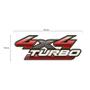 Imagem de Par De Adesivos Hilux 2009/2012 Emblema 4x4 Turbo
