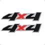 Imagem de Par De Adesivos Preto 4x4 Compatível Com Ranger 2007/2009