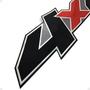 Imagem de Par De Adesivos Preto 4x4 Compatível Com Ranger 2007/2009