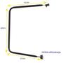 Imagem de Par de Braço Espelho Retrovisor Externo + Tirante Caminhão Mercedes 1114 1313 1314 1513 1518 1519 1932 1933 1934 2013