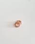 Imagem de Par de Brinco Argola fecho click com Zirconias banhado ouro rose