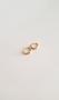 Imagem de Par de Brinco Argola pequeno 10mm fecho click banhado ouro18k