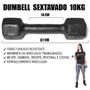 Imagem de Par de Dumbbell Sextavado Pintado  - 10kg