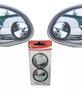 Imagem de Par de Espelho Retrovisor Carro Moto Convexo Auxiliar Externo Para Pontos Cegos 5cm Universal Olho de Boi