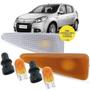 Imagem de Par de Lanterna Pisca Seta Lateral + Soquete e Lâmpada Renault Sandero Symbol Stepway 2007 2008 2009 2010 2011 2012 2013