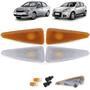 Imagem de Par de Lanterna Pisca Seta Lateral + Soquete e Lâmpada Renault Sandero Symbol Stepway 2007 2008 2009 2010 2011 2012 2013