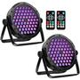 Imagem de Par de Luzes OPPSK 60 LEDs 90W RGB com Ativação por Som