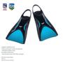 Imagem de Par De Nadadeira Powerfin Speedo Azul Tamanho Gg 43 A 45