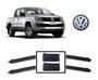 Imagem de Par de Palhetas Limpador de Parabrisa Dianteiro Volkswagen Amarok 2013 em Diante