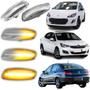 Imagem de Par de Pisca Sequencial Peugeot 308 408 RCZ DS3 DS4 Citroen C4 Lounge THP Griffe Alure Active Sinal Repetidor Retrovisor