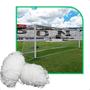 Imagem de Par De Rede Futebol Campo Copa México Quadrada Fio 4Mm Nylon